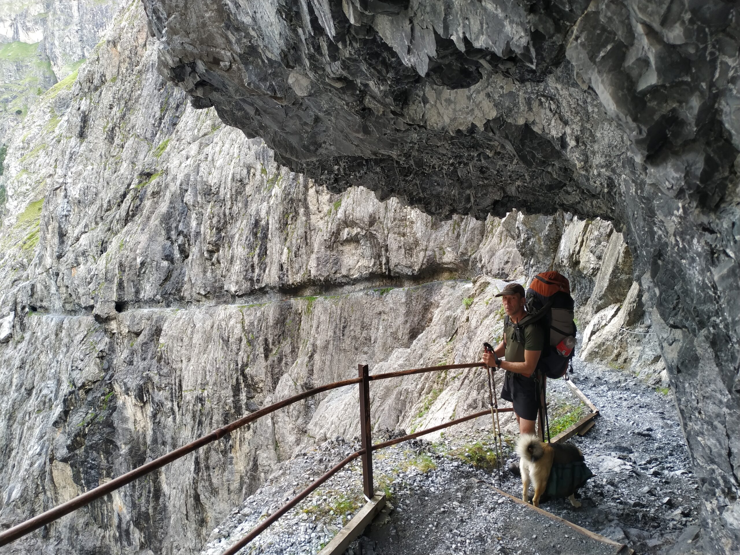Dir Nüßer während der Trekkingtour im Engadin